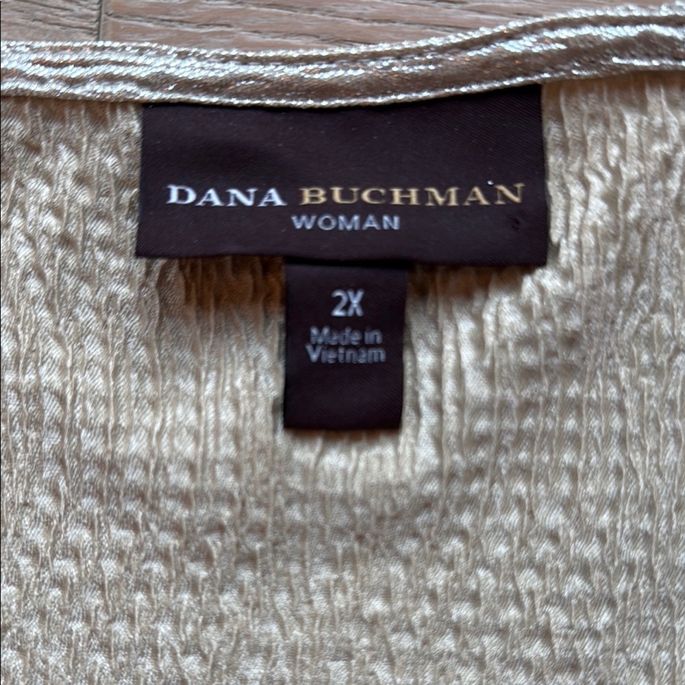 Dana Buchman Gold Blouse - Picture 2 of 3